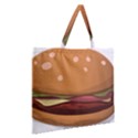 Hamburger Cheeseburger Burger Lunch Zipper Large Tote Bag View2