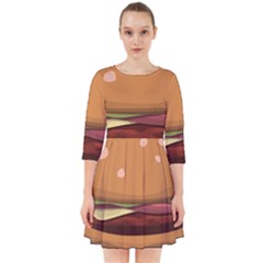 Hamburger Cheeseburger Burger Lunch Smock Dress by Sudhe