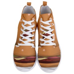 Hamburger Cheeseburger Burger Lunch Men s Lightweight High Top Sneakers by Sudhe