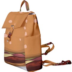 Hamburger Cheeseburger Burger Lunch Buckle Everyday Backpack by Sudhe