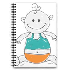 Baby Cute Child Birth Happy 5 5  X 8 5  Notebook by Sudhe