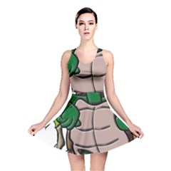 Amphibian Animal Cartoon Reptile Reversible Skater Dress by Sudhe