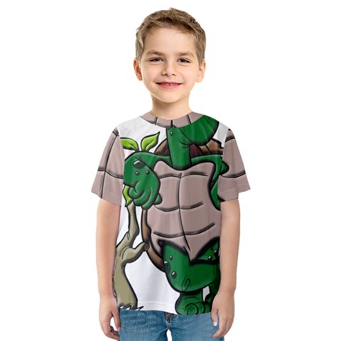 Amphibian Animal Cartoon Reptile Kids  Sport Mesh Tee by Sudhe