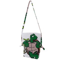 Amphibian Animal Cartoon Reptile Folding Shoulder Bag by Sudhe