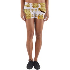 Dollar Money Gold Finance Sign Yoga Shorts