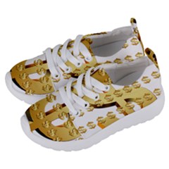 Dollar Money Gold Finance Sign Kids  Lightweight Sports Shoes by Mariart