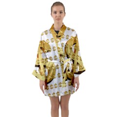 Dollar Money Gold Finance Sign Long Sleeve Kimono Robe