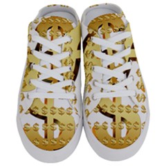 Dollar Money Gold Finance Sign Half Slippers