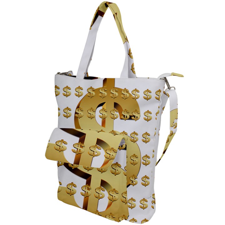 Dollar Money Gold Finance Sign Shoulder Tote Bag