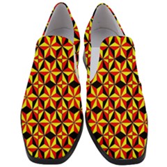 Geo Pattern 1 Slip On Heel Loafers