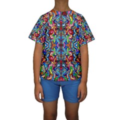 Ml 136 Kids  Short Sleeve Swimwear by ArtworkByPatrick