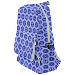 Hexagonal Pattern Unidirectional Blue Travelers  Backpack by Mariart