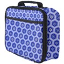 Hexagonal Pattern Unidirectional Blue Full Print Lunch Bag View4