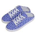 Hexagonal Pattern Unidirectional Blue Half Slippers View2