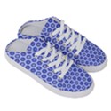 Hexagonal Pattern Unidirectional Blue Half Slippers View3