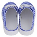 Hexagonal Pattern Unidirectional Blue Half Slippers View4