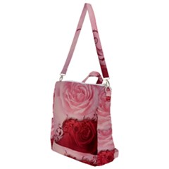 Elegant Floral Design, Wonderful Roses Crossbody Backpack