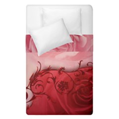 Elegant Floral Design, Wonderful Roses Duvet Cover Double Side (single Size) by FantasyWorld7