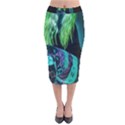 Digital Art Woman Body Part Photo Velvet Midi Pencil Skirt View1