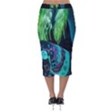 Digital Art Woman Body Part Photo Velvet Midi Pencil Skirt View2