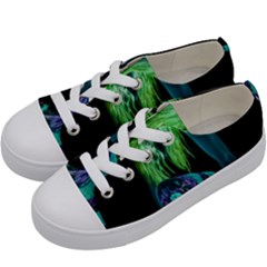 Digital Art Woman Body Part Photo Kids  Low Top Canvas Sneakers by dflcprintsclothing