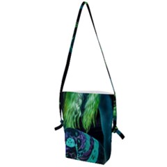 Digital Art Woman Body Part Photo Folding Shoulder Bag by dflcprintsclothing