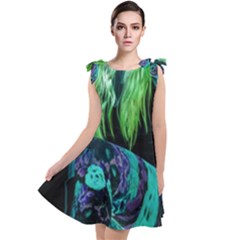 Digital Art Woman Body Part Photo Tie Up Tunic Dress