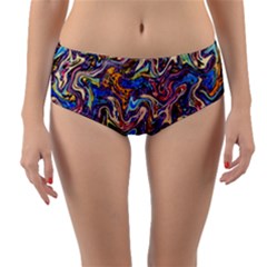 Ml 137 Reversible Mid-waist Bikini Bottoms by ArtworkByPatrick