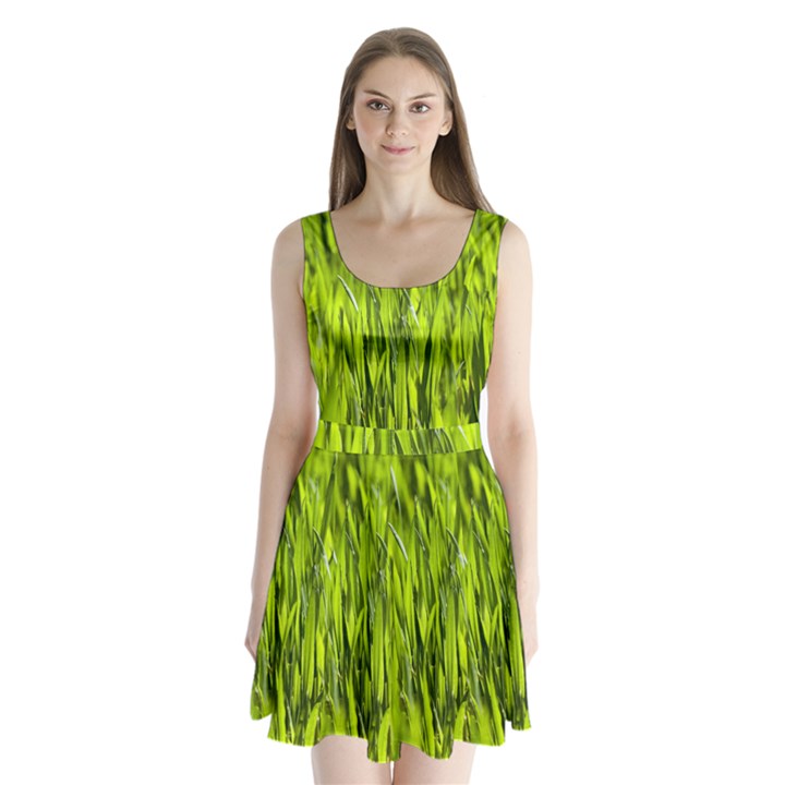 Agricultural field   Split Back Mini Dress 