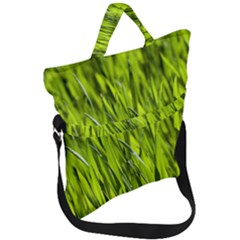 Agricultural Field   Fold Over Handle Tote Bag