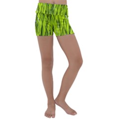 Agricultural Field   Kids  Lightweight Velour Yoga Shorts by rsooll