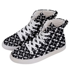 Black And White Fantasy Men s Hi-top Skate Sneakers