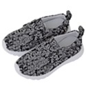 Black And White Abstract Kids  Velcro No Lace Shoes View2