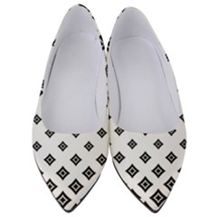 Black And White Tribal Women s Low Heels by retrotoomoderndesigns