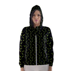 Geckos Pattern Women s Hooded Windbreaker