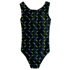 Geckos Pattern Kids  Cut-out Back One Piece Swimsuit