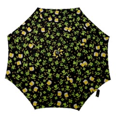 St Patricks Day Pattern Hook Handle Umbrellas (small) by Valentinaart