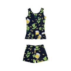 St Patricks Day Pattern Kids  Boyleg Swimsuit