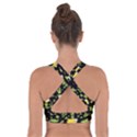 St Patricks day pattern Cross Back Sports Bra View2