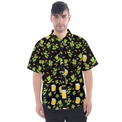 St Patricks Day Pattern Men s Short Sleeve Shirt