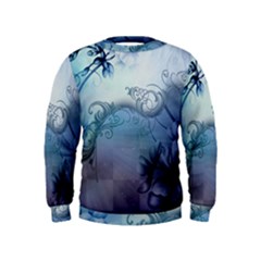 Wonderful Elegant Floral Design Kids  Sweatshirt by FantasyWorld7