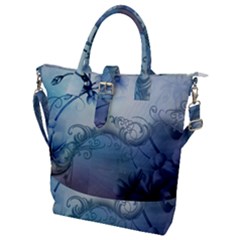 Wonderful Elegant Floral Design Buckle Top Tote Bag