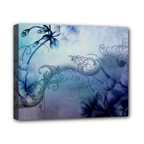 Wonderful Elegant Floral Design Canvas 10  X 8  (stretched) by FantasyWorld7