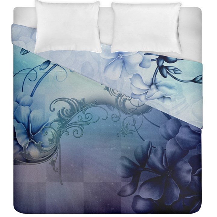 Wonderful Elegant Floral Design Duvet Cover Double Side (King Size)