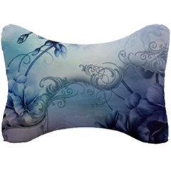 Wonderful Elegant Floral Design Seat Head Rest Cushion by FantasyWorld7