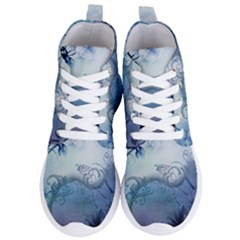 Wonderful Elegant Floral Design Women s Lightweight High Top Sneakers by FantasyWorld7