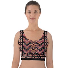 Nature Flower Girls Velvet Crop Top