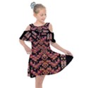 Nature Flower Girls Kids  Shoulder Cutout Chiffon Dress View1