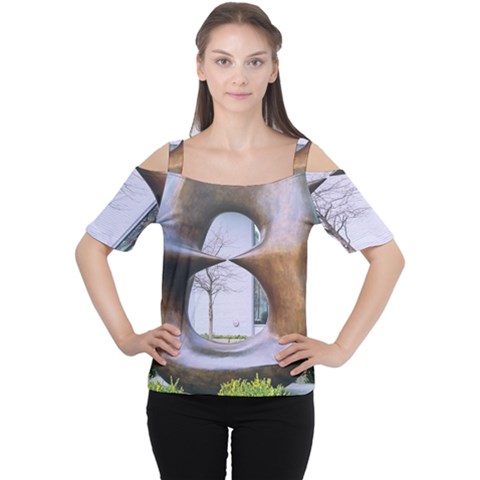 Henry Moore Cutout Shoulder Tee by Riverwoman