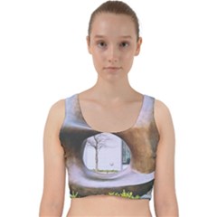 Henry Moore Velvet Racer Back Crop Top